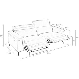 ANGEL CERDA 3-Sitzer-Sofa aus Rindsleder  