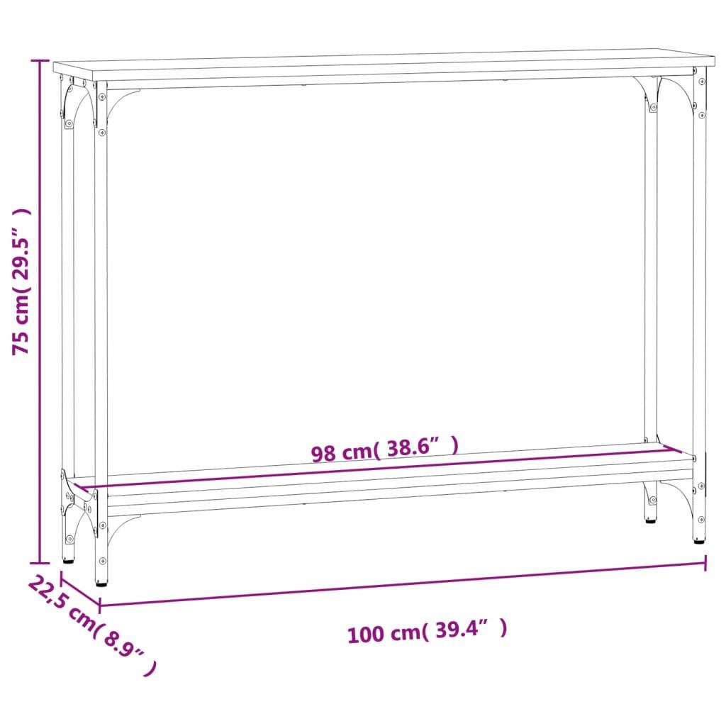 VidaXL Table console bois d'ingénierie  