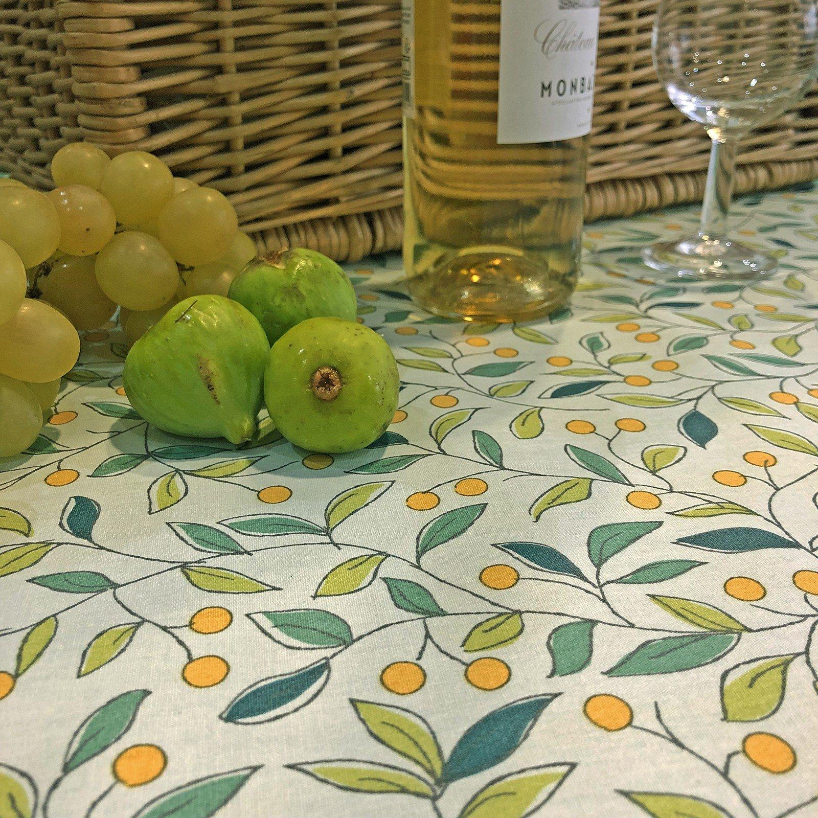 Image of Tischdecke abwaschbar rund oder ovale Linde Tischdecke abwaschbar rund oder ovale Linde