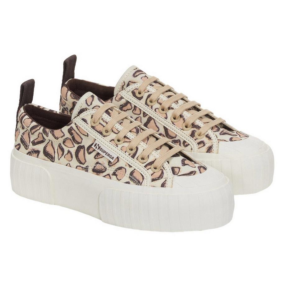 SUPERGA 2631 Giraffenmuster Plateau Sneaker  