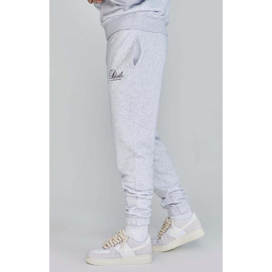 Sik Silk Logo Joggers Snow Marl  