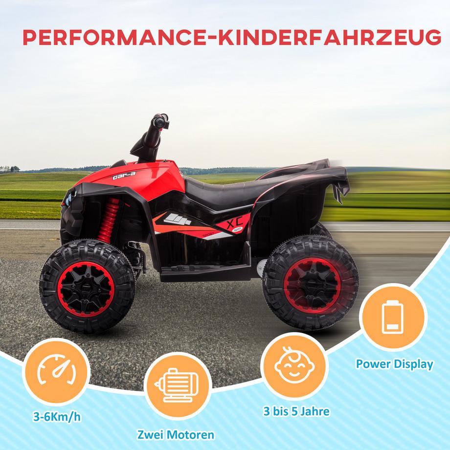 HOMCOM  Kinder Elektro-Quad Miniquad 