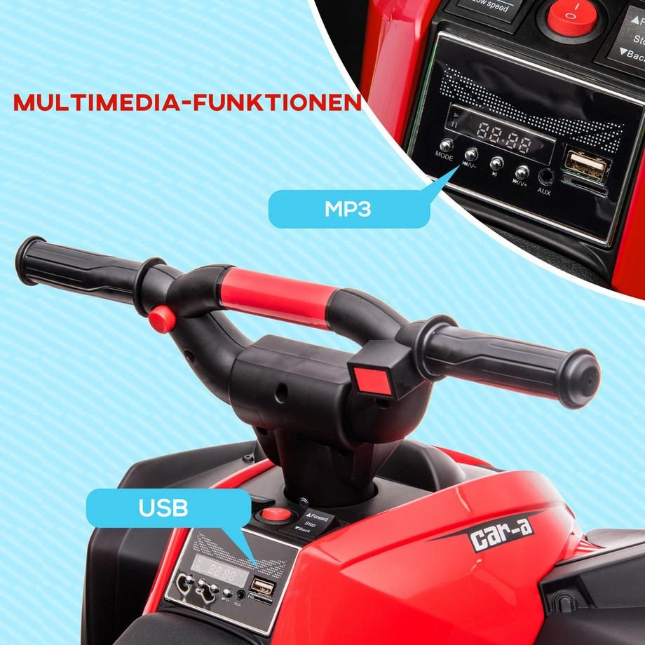 HOMCOM  Kinder Elektro-Quad Miniquad 