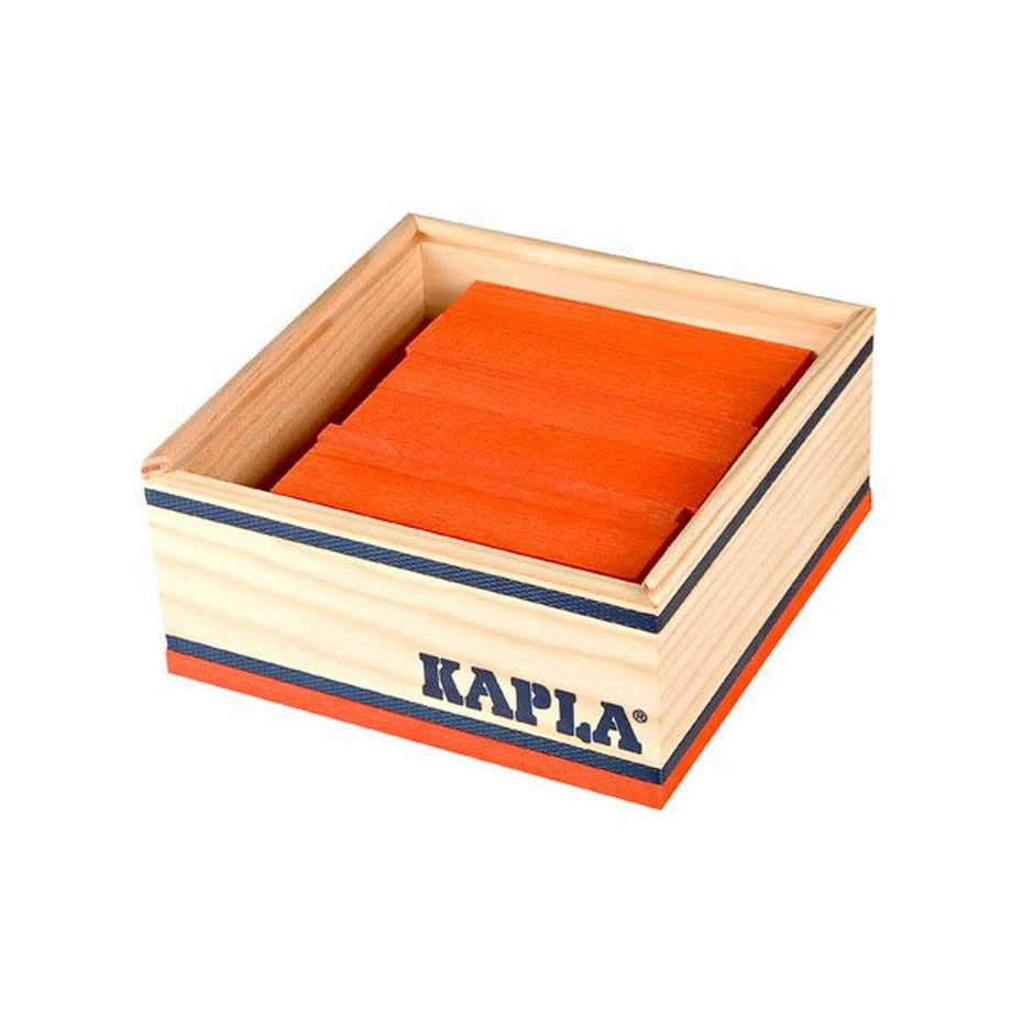 KAPLA  Coffret de 40 planchettes Kapla couleur orange 