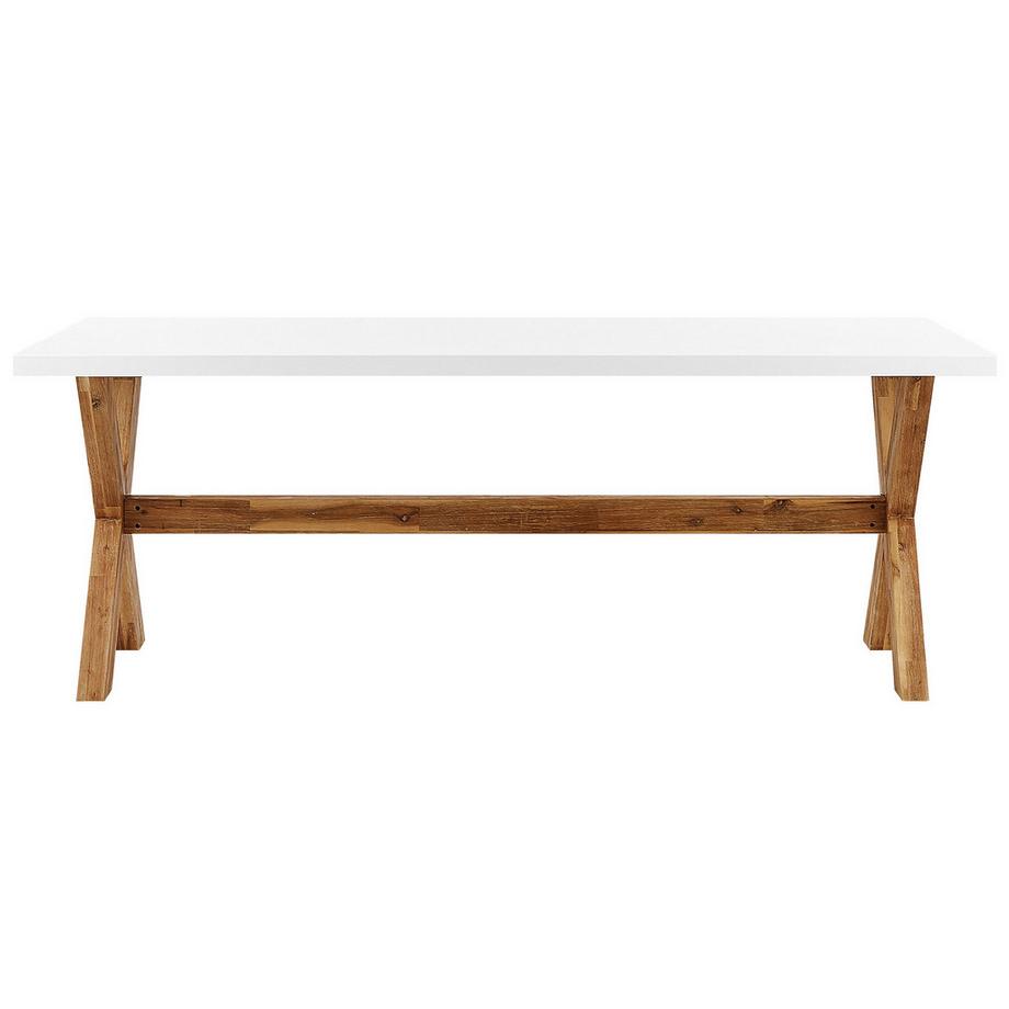 Beliani Table de salle à manger de jardin en Fibre-ciment Rustique OLBIA  