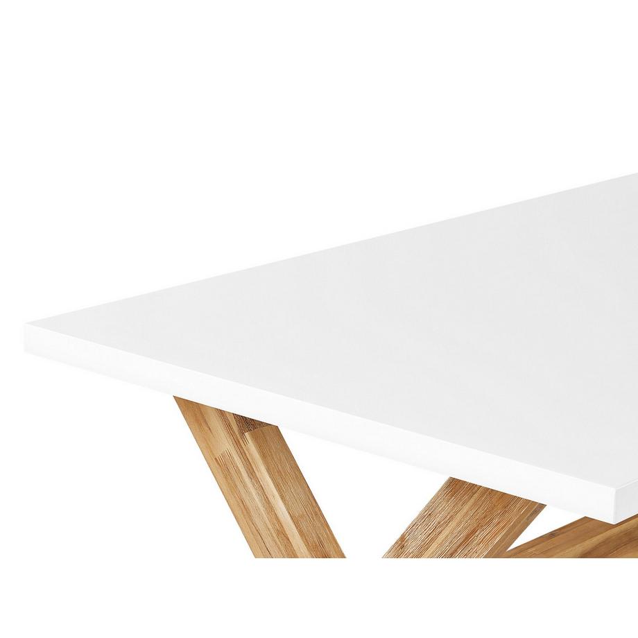 Beliani Table de salle à manger de jardin en Fibre-ciment Rustique OLBIA  