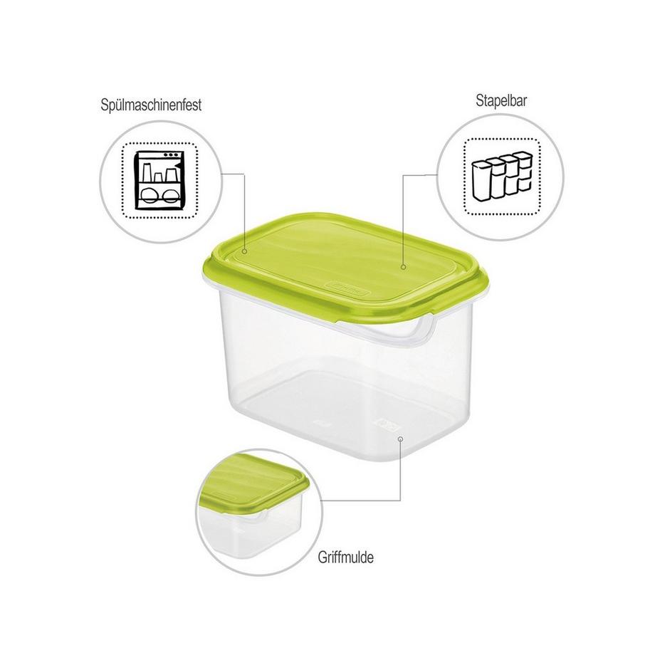 rotho  Rotho RONDO Boîte de rangement alimentaire 1 L Citron vert, Transparent 1 pièce(s) 
