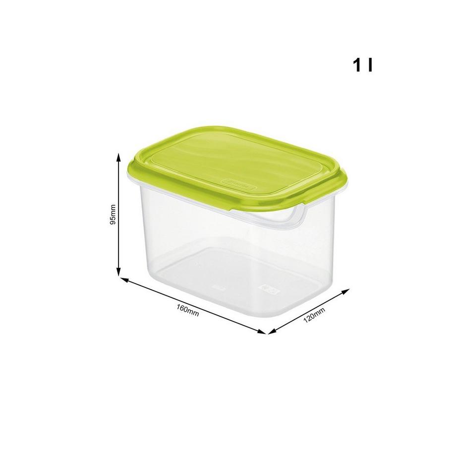 rotho  Rotho RONDO Boîte de rangement alimentaire 1 L Citron vert, Transparent 1 pièce(s) 