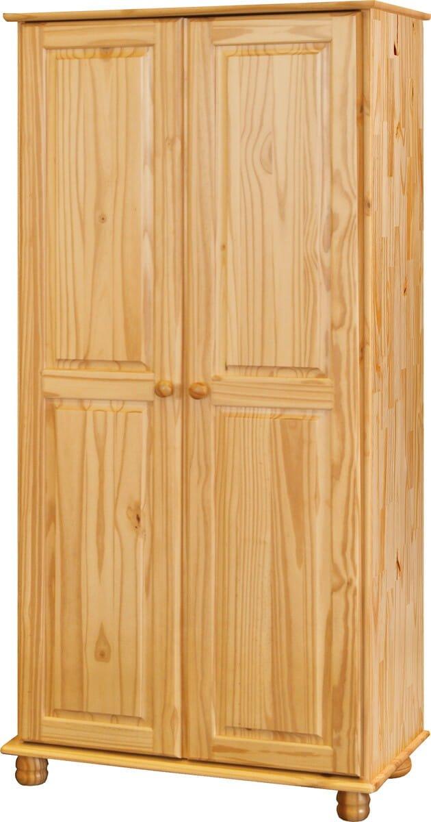 Image of Kleiderschrank Kiefer massiv natur 82x52x170 Kleiderschrank Kiefer massiv natur 82x52x170