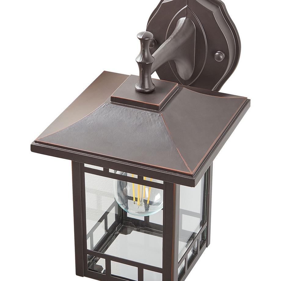 Beliani Lampe murale pour l'extérieur en Métal Rétro HERIOT  