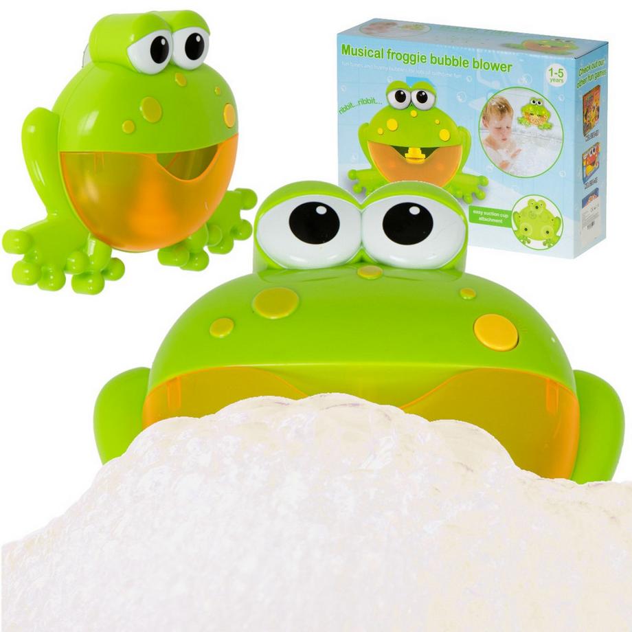 Grenouille jouet de bain moussant générateur de bulles