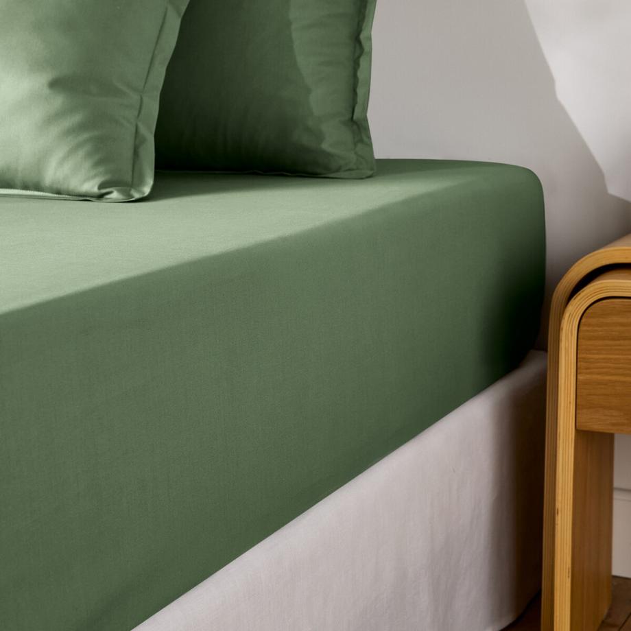 Drap housse en percale coton