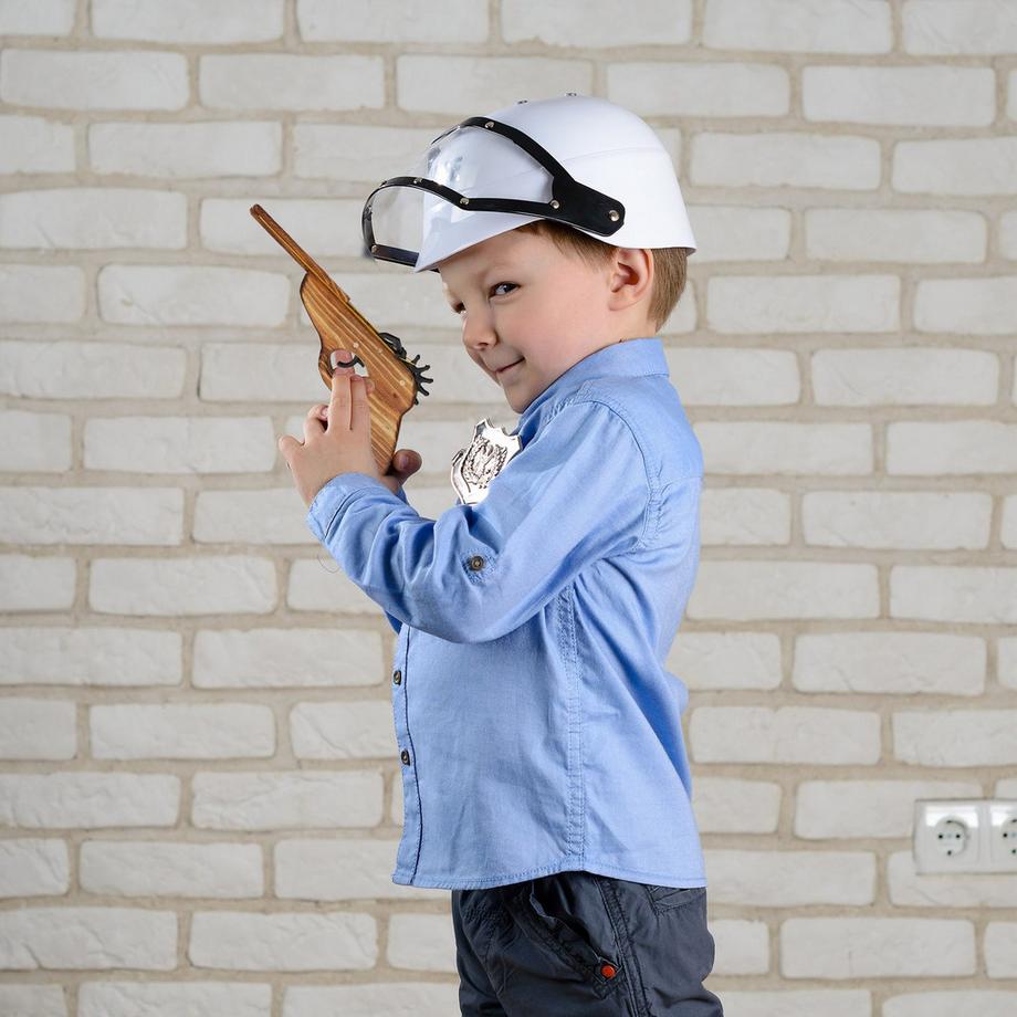 B2X  Gummibandpistole aus Holz 