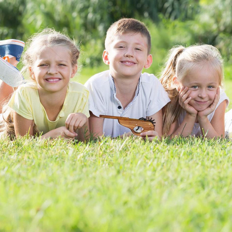 B2X  Gummibandpistole aus Holz 