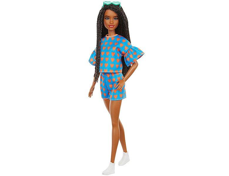 Barbie  Fashionistas Puppe Heart Print Matching Top & Short 