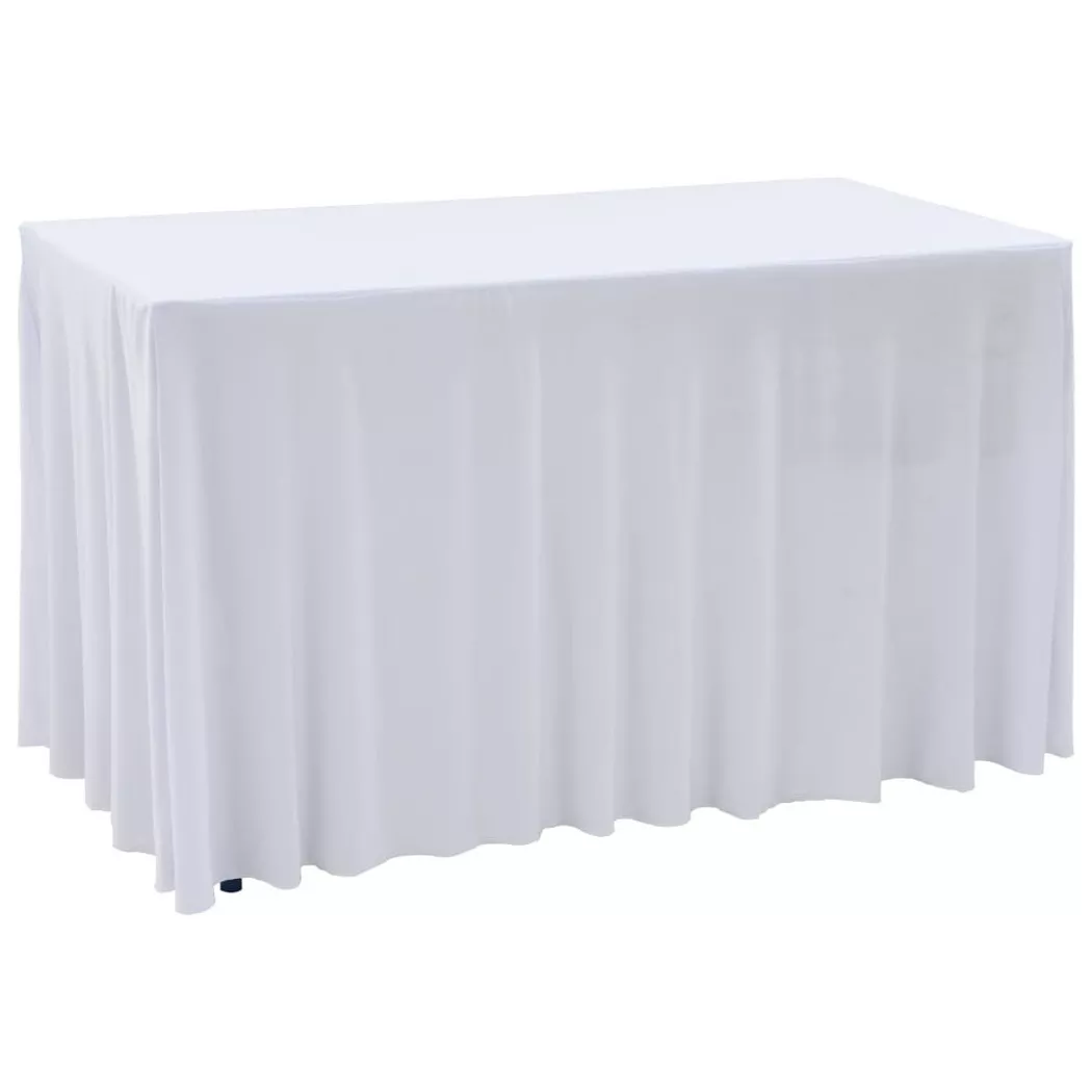 VidaXL - Nappe de table tissu, One Size, Blanc
