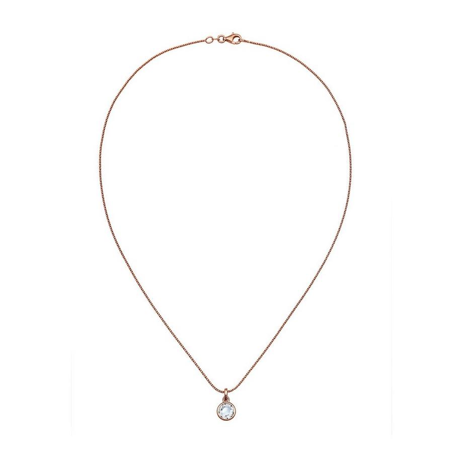 Elli  Halskette Solitär Kristall Kordelkette 