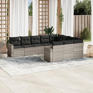 VidaXL set divano da giardino Polirattan  