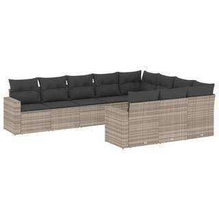 VidaXL set divano da giardino Polirattan  