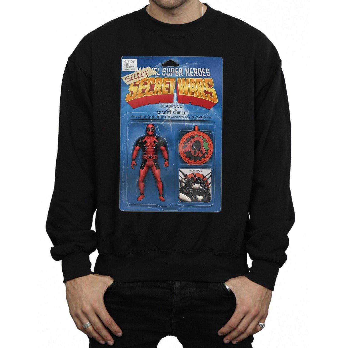 MARVEL  Deadpool Secret Wars Action Figure Sweatshirt 