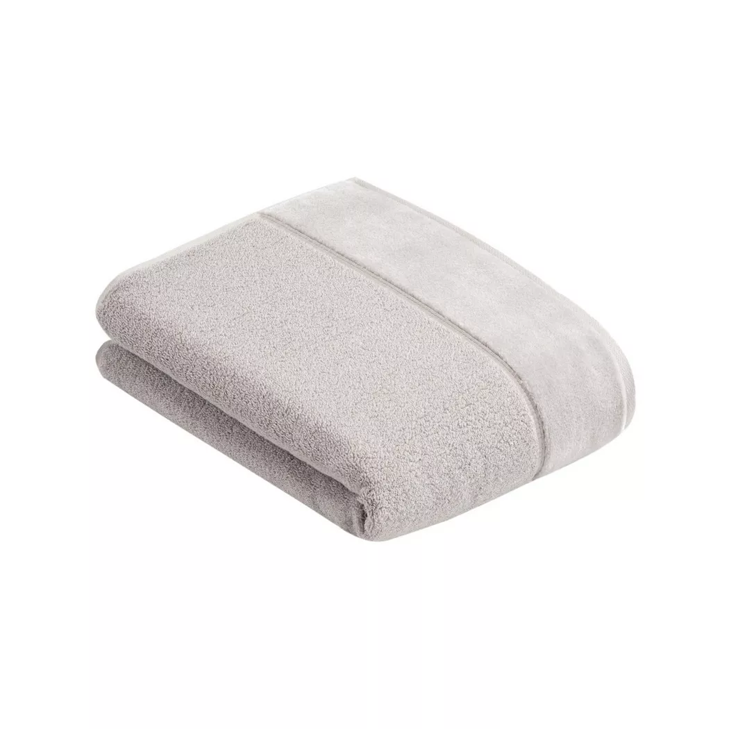 Vossen Badetuch "Pure" Baumwolle & VEGAN, mit eleganter Veloursbordüre