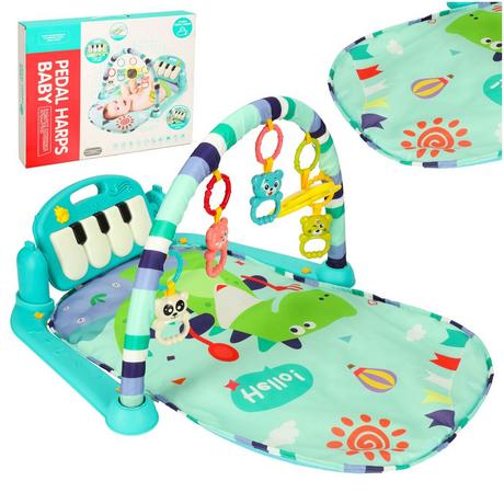 B2X  Tapis éducatif pour bébé piano avec hochets 