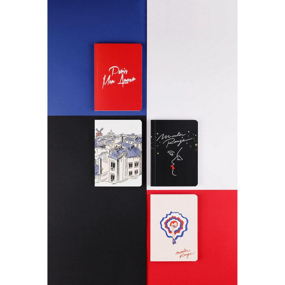 Clairefontaine Rivista Moulin Rouge in copertina rigida x4  
