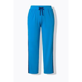 Ulla Popken  Pantalon de jogging, jambe droite. Bande colorée sur les côtés. Cordon de serrage à la taille. 