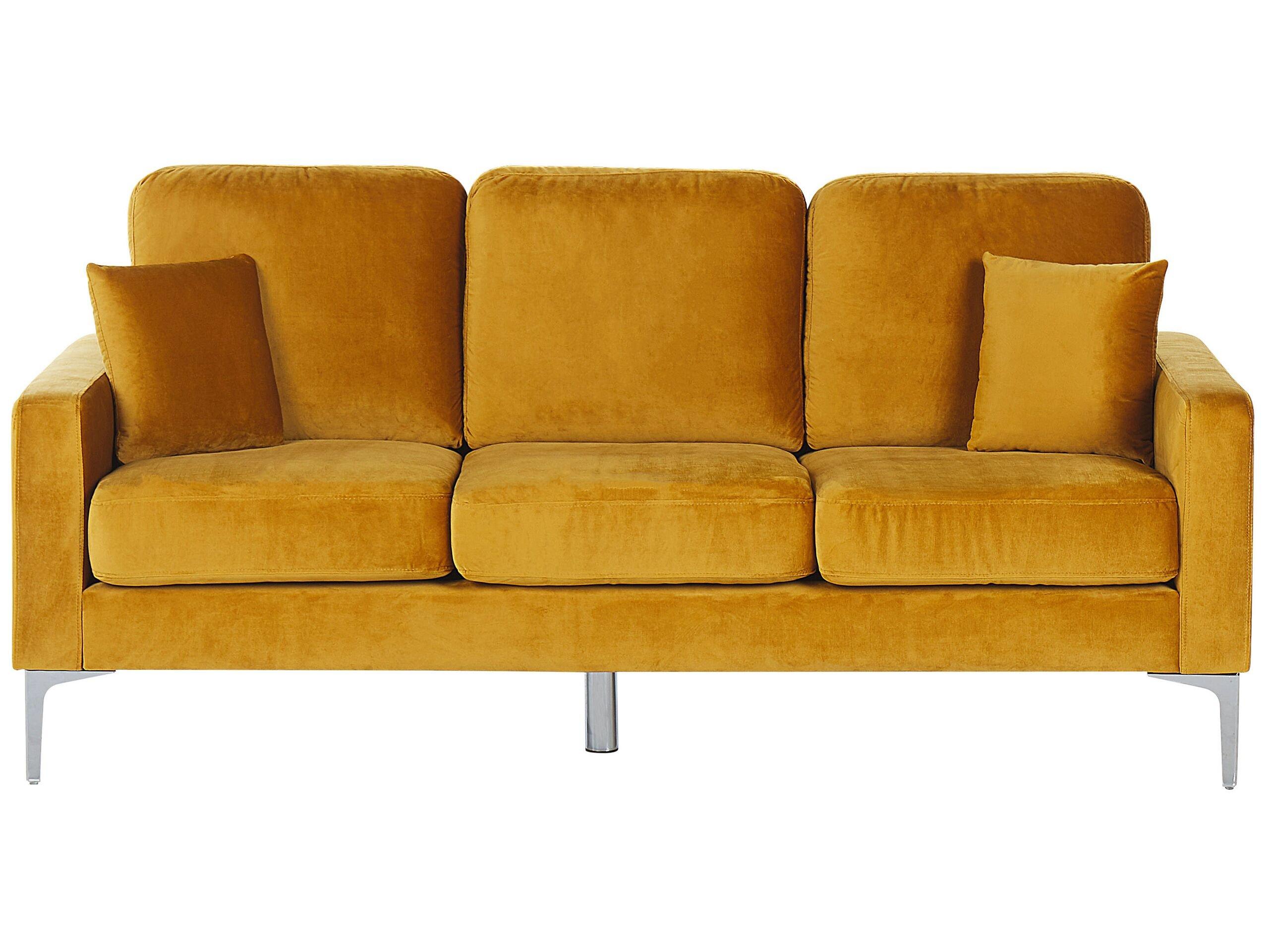 Image of 3 Sitzer Sofa aus Samtstoff Modern GAVLE 3 Sitzer Sofa aus Samtstoff Modern GAVLE