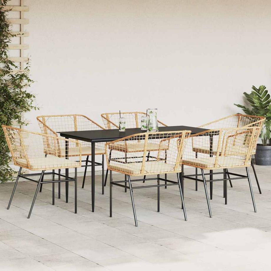 VidaXL Garten essgruppe poly-rattan  