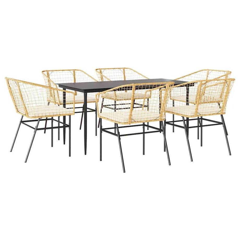 Garten essgruppe poly-rattan