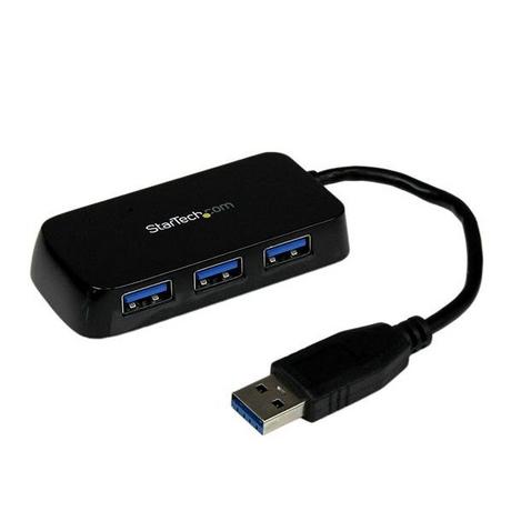 STARTECH  Hub Mini USB 3.0 SuperSpeed a 4 porte portatile - Nero 