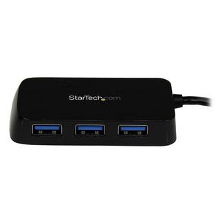 STARTECH  Hub Mini USB 3.0 SuperSpeed a 4 porte portatile - Nero 