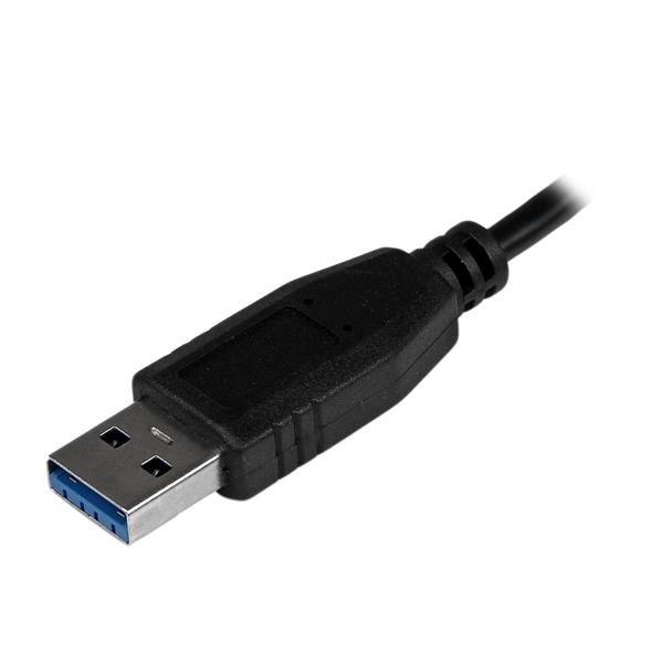 STARTECH  Hub Mini USB 3.0 SuperSpeed a 4 porte portatile - Nero 