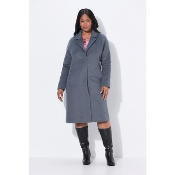 Cappotto con punto decorativo, revers e abbottonatura