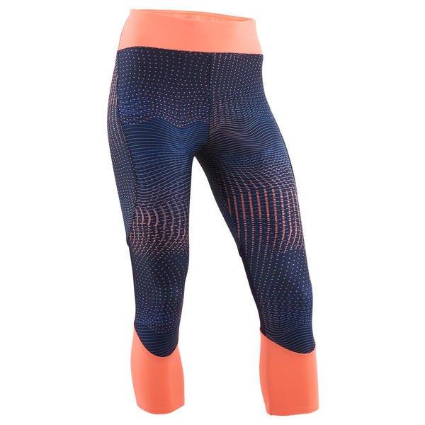 Image of DOMYOS 3/4-Leggings Synthetik atmungsaktiv Kinder grau - 7-8A