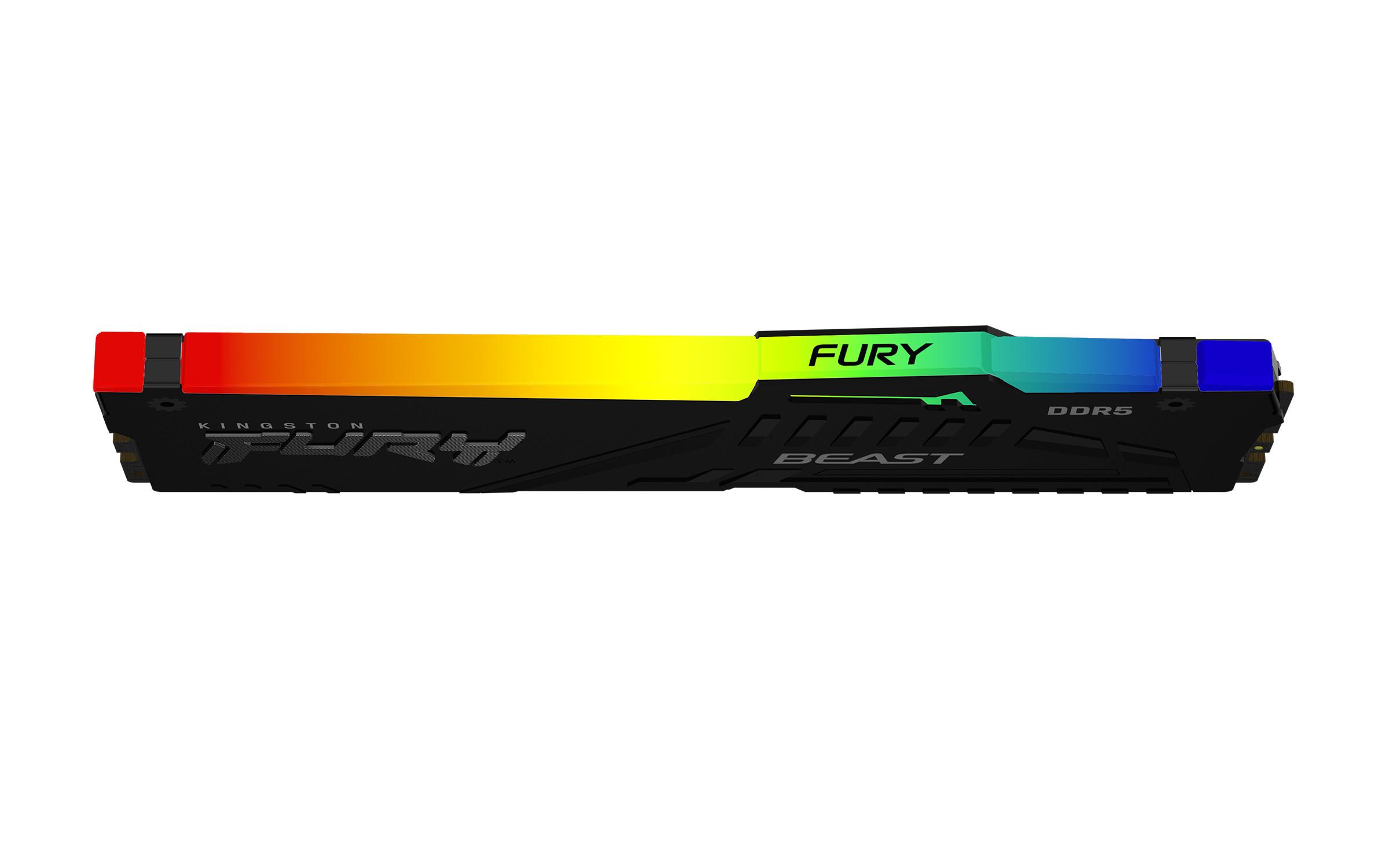 Kingston  FURY Beast RGB (1 x 8GB, DDR5-5200, DIMM 288 pin) 