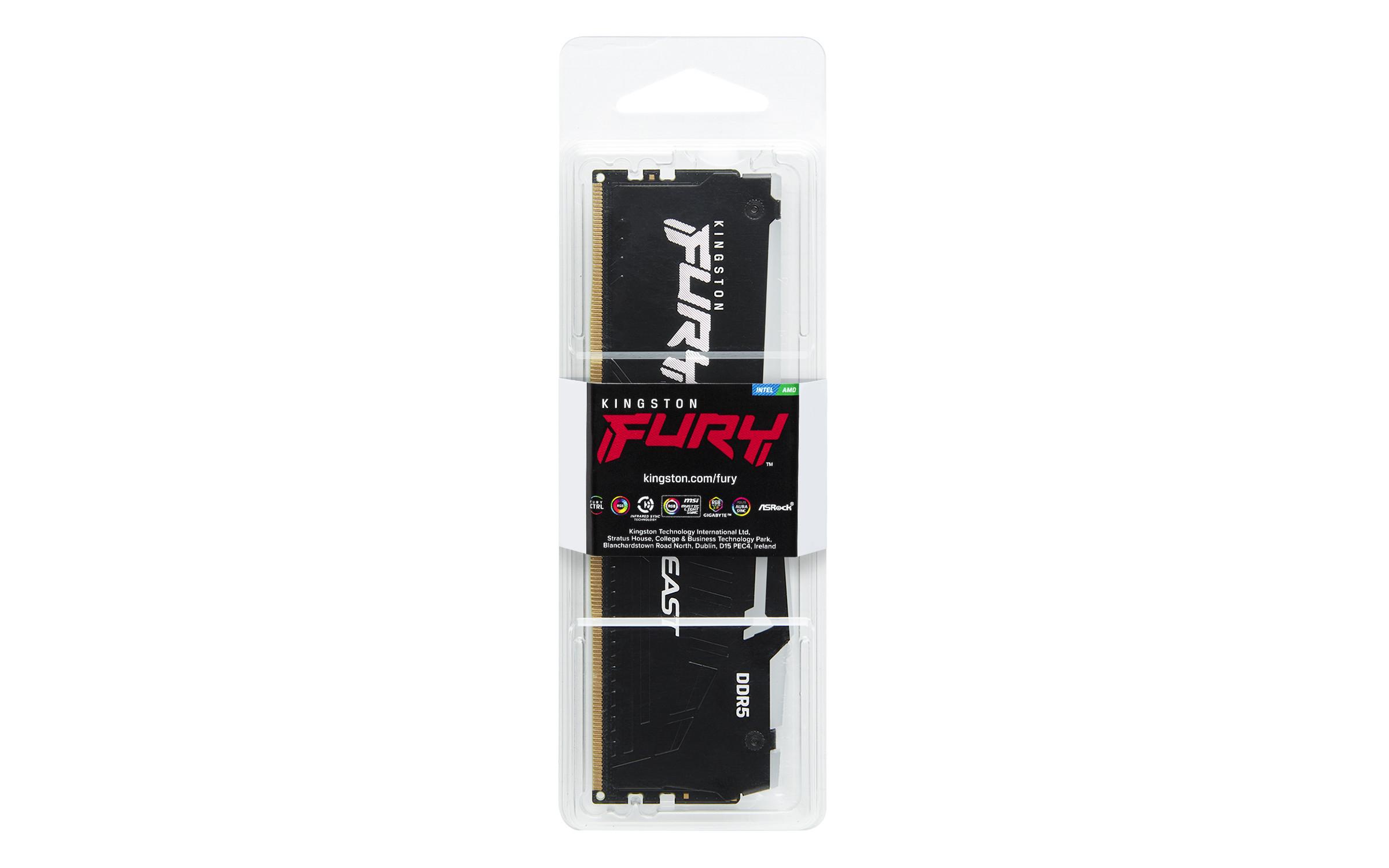 Kingston  FURY Beast RGB (1 x 8GB, DDR5-5200, DIMM 288 pin) 