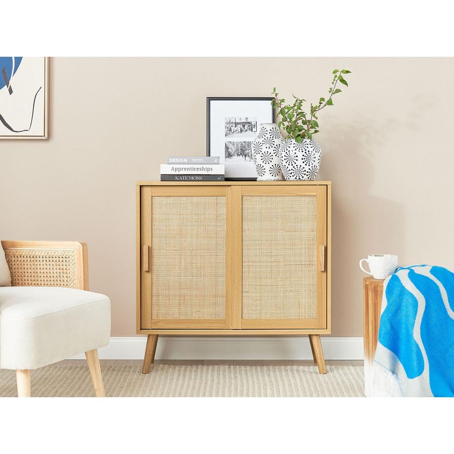 Beliani Schrank aus Faserplatte Boho HODGEN  