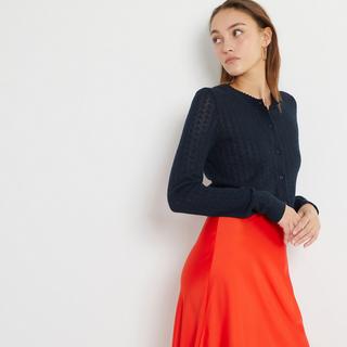 La Redoute Collections  Cardigan en maille pointelle 