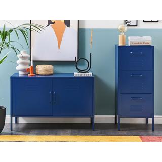 Beliani Armadietto da ufficio en Acciaio Moderno WOSTOK  