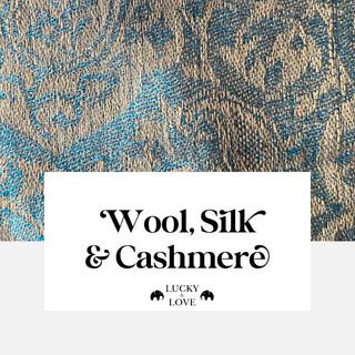 LUCKY & LOVE Safiya Cachemire Soie Laine Écharpe  