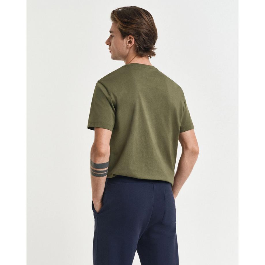 GANT Reg Shield T-shirt Vestibilità Comoda Confezione da 1  