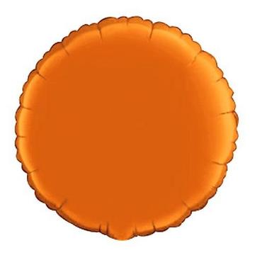 Ballon Mylar Rond Orange