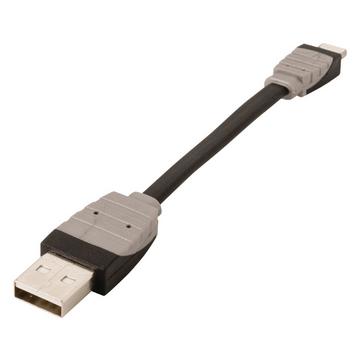 Câble de synchronisation et de charge Apple Lightning - USB A mâle 0,10 m Noir