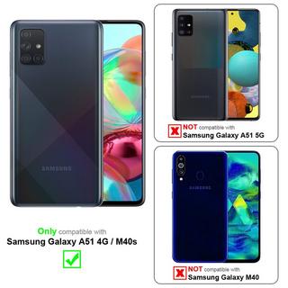 Cadorabo  Housse compatible avec Samsung Galaxy A51 4G / M40s - Coque de protection avec fermeture magnétique, fonction de support et compartiment pour carte 