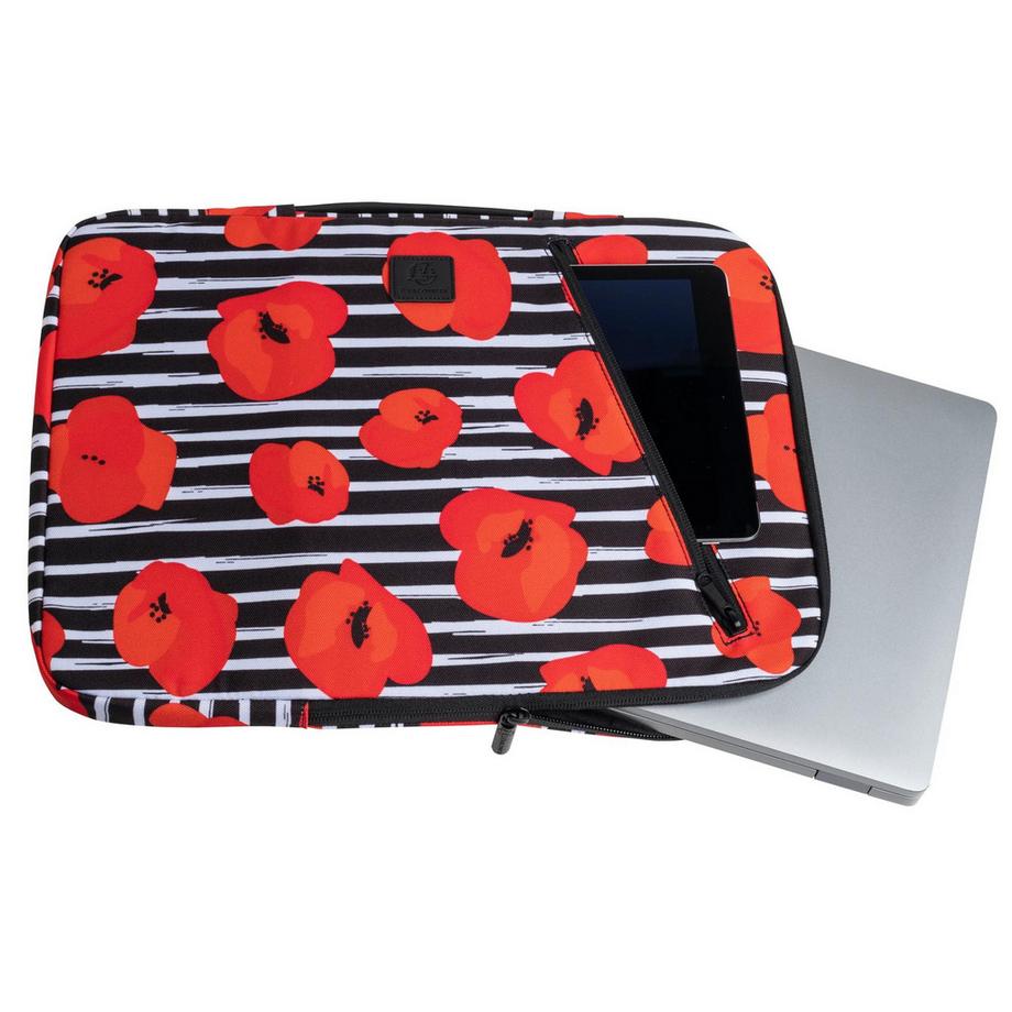 Exacompta  Laptoptasche Sleeve 13-14' Mohnblume 