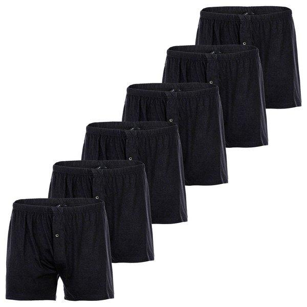 Image of Boxershort 6er Pack Locker Sitzend Herren Schwarz XXL