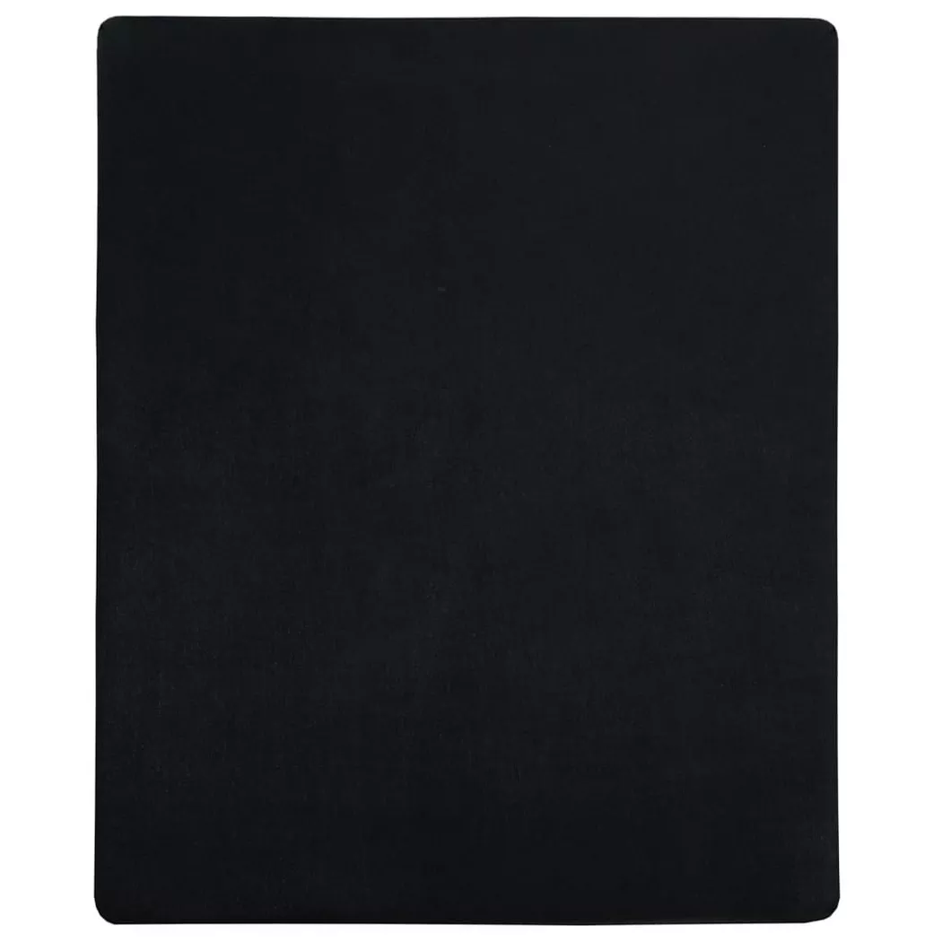 Drap-housse Jersey Noir 100x200 cm Coton Vidaxl