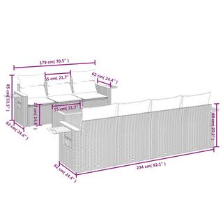 VidaXL Garten sofagarnitur poly-rattan  